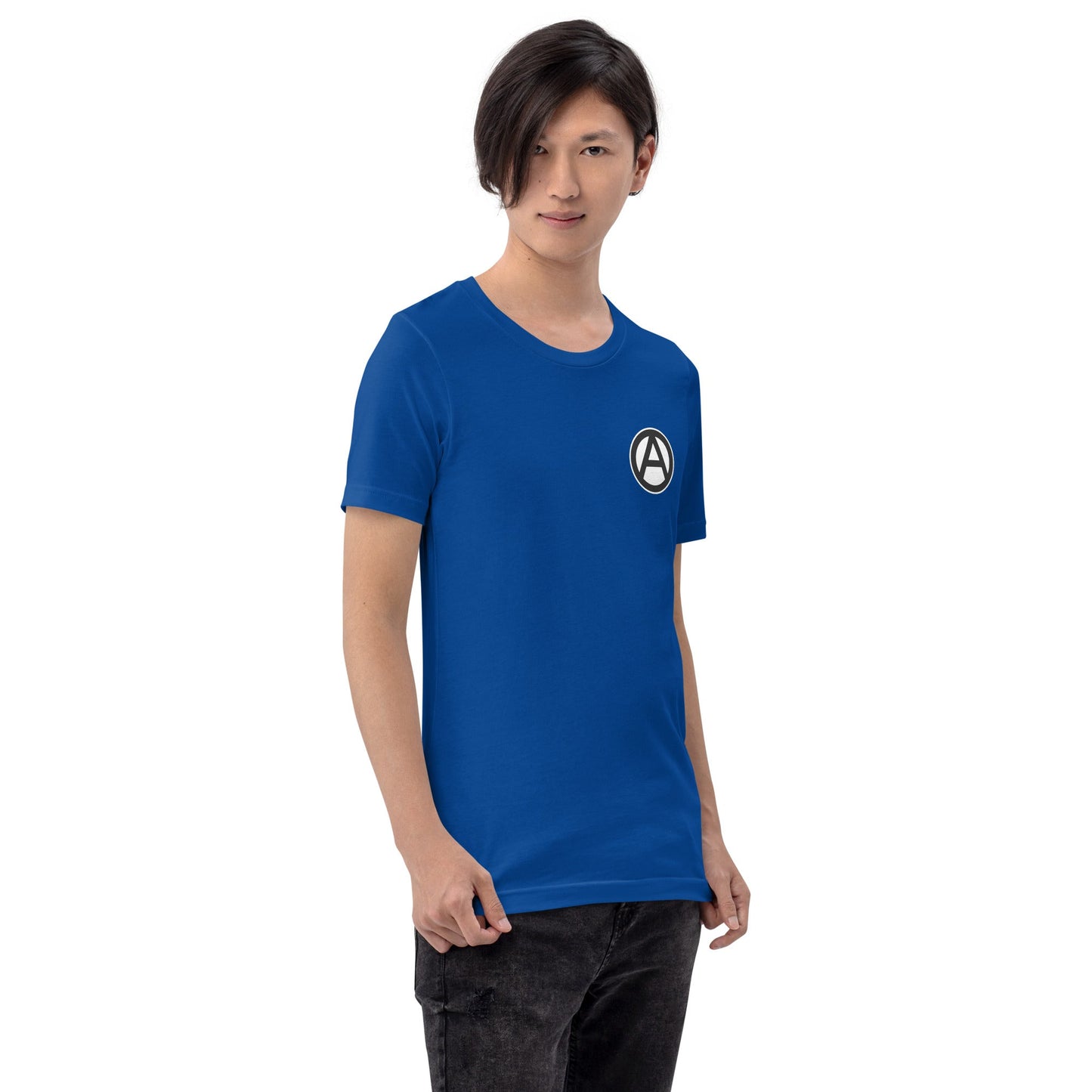 Anarchist Symbol Round Chest-Print Unisex t-shirt