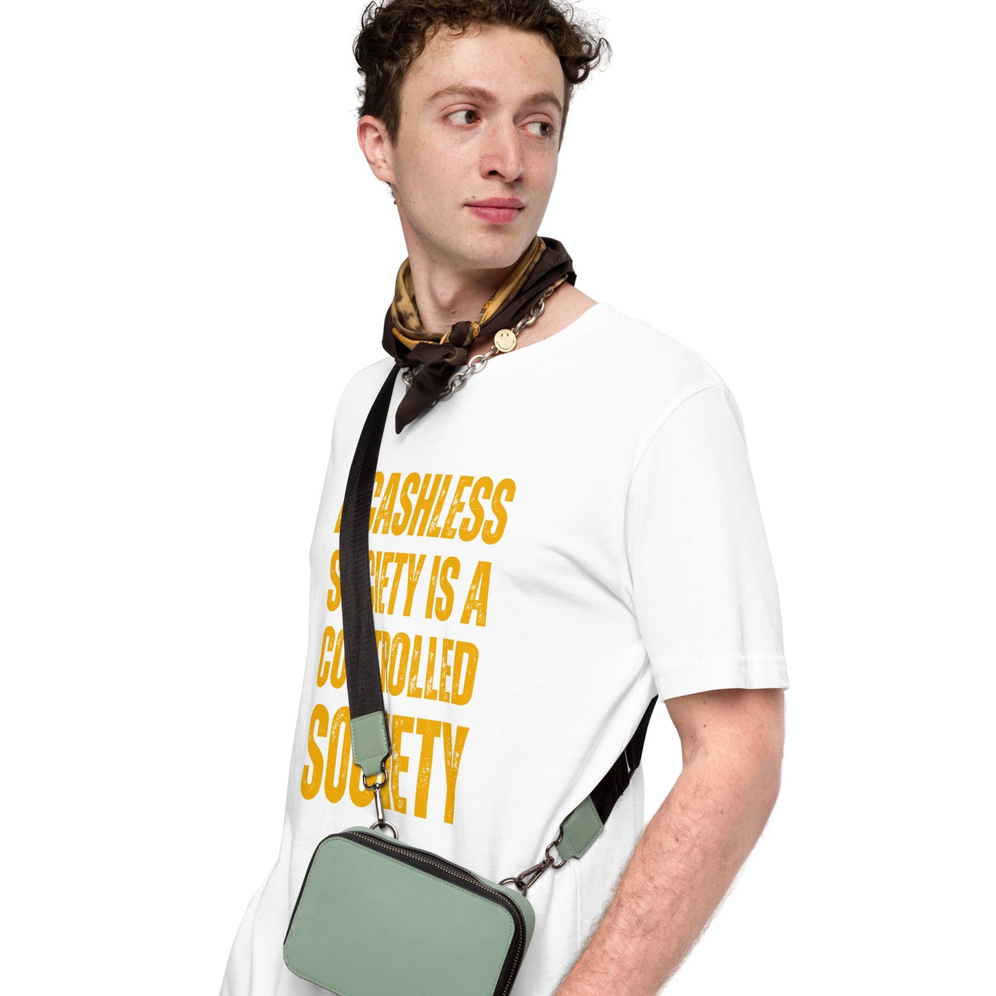 A Cashless Society is a Controlled Society Unisex t-shirt