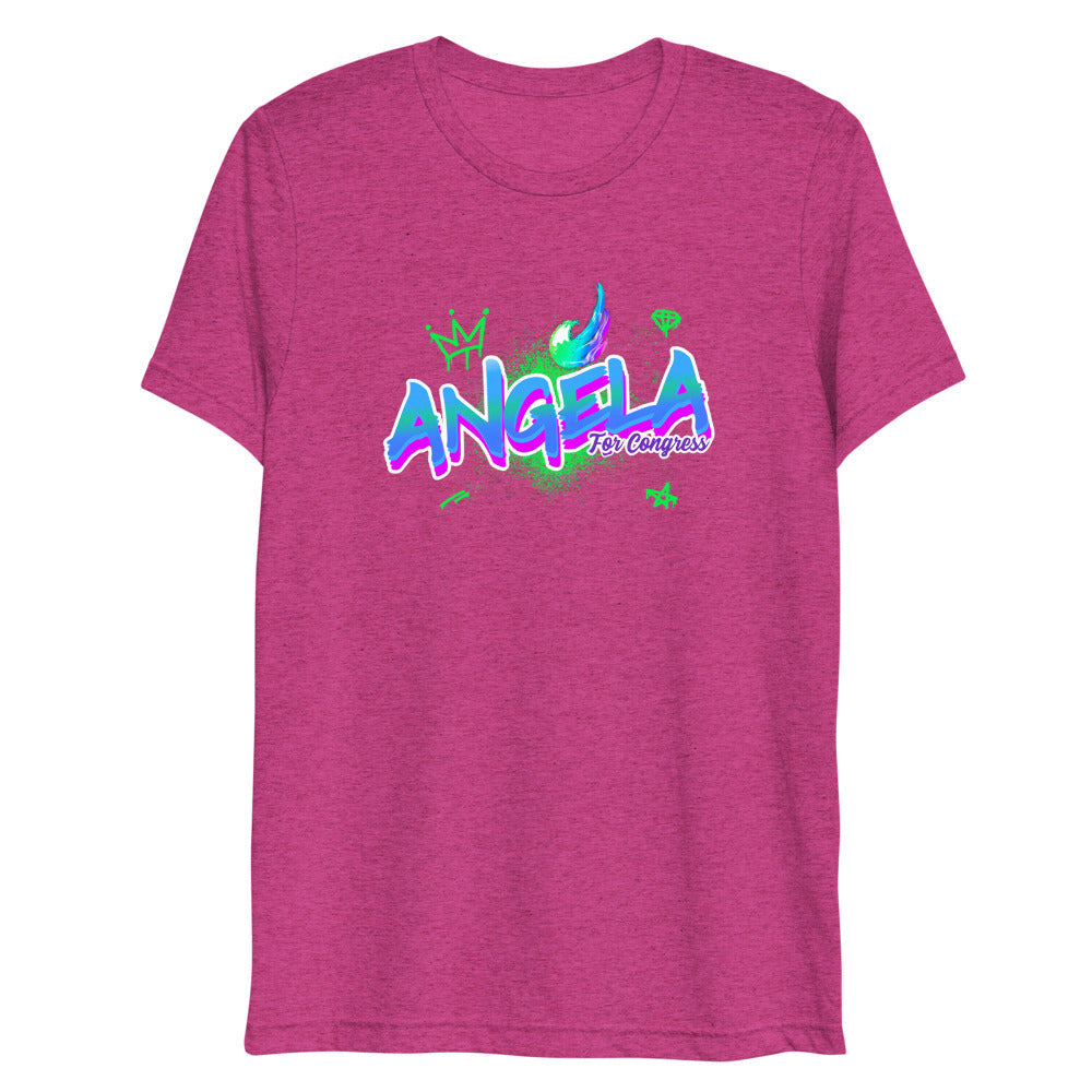 Angela for Congress Short sleeve Tri-Blend t-shirt