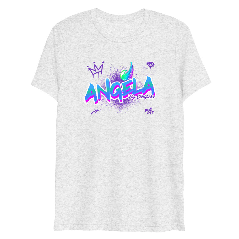 Angela for Congress Short sleeve Tri-Blend t-shirt