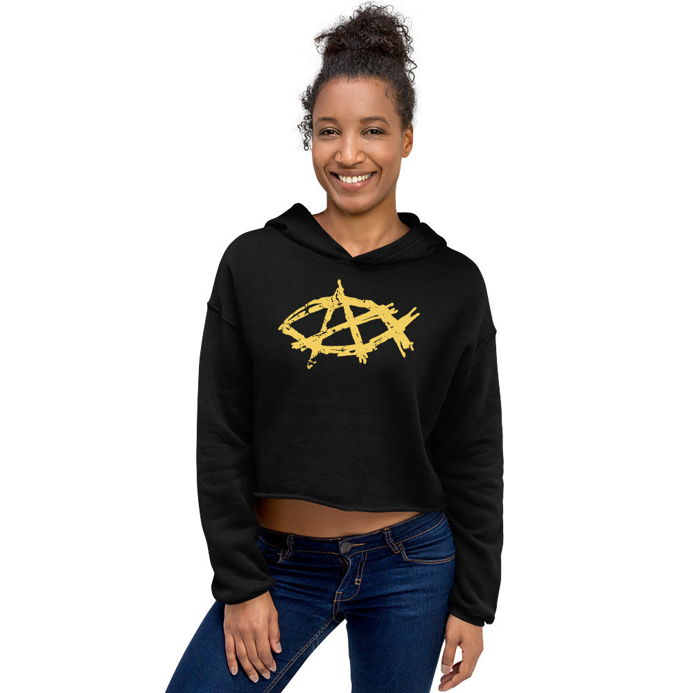 AnarchoChristian Crop Hoodie