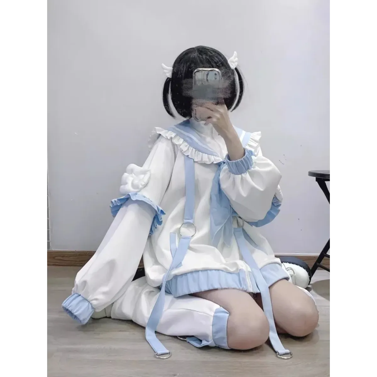 Sailor Collar Jacket – Y2K Sweet Harajuku Ruffle Coat