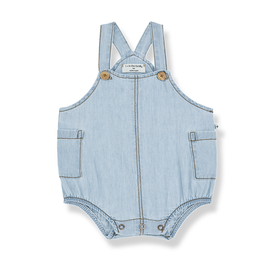 1+ in the Family Giorgio Denim Romper