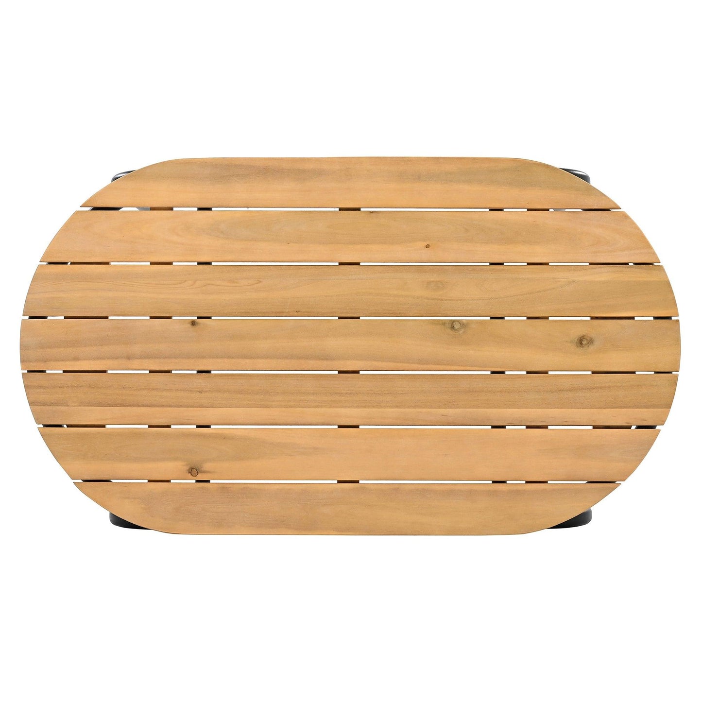 Outdoor Chaise Lounge Chairs Set of 3 with Acacia Side Table, Pool Lounge Chairs for Lawn, Deck, Beach