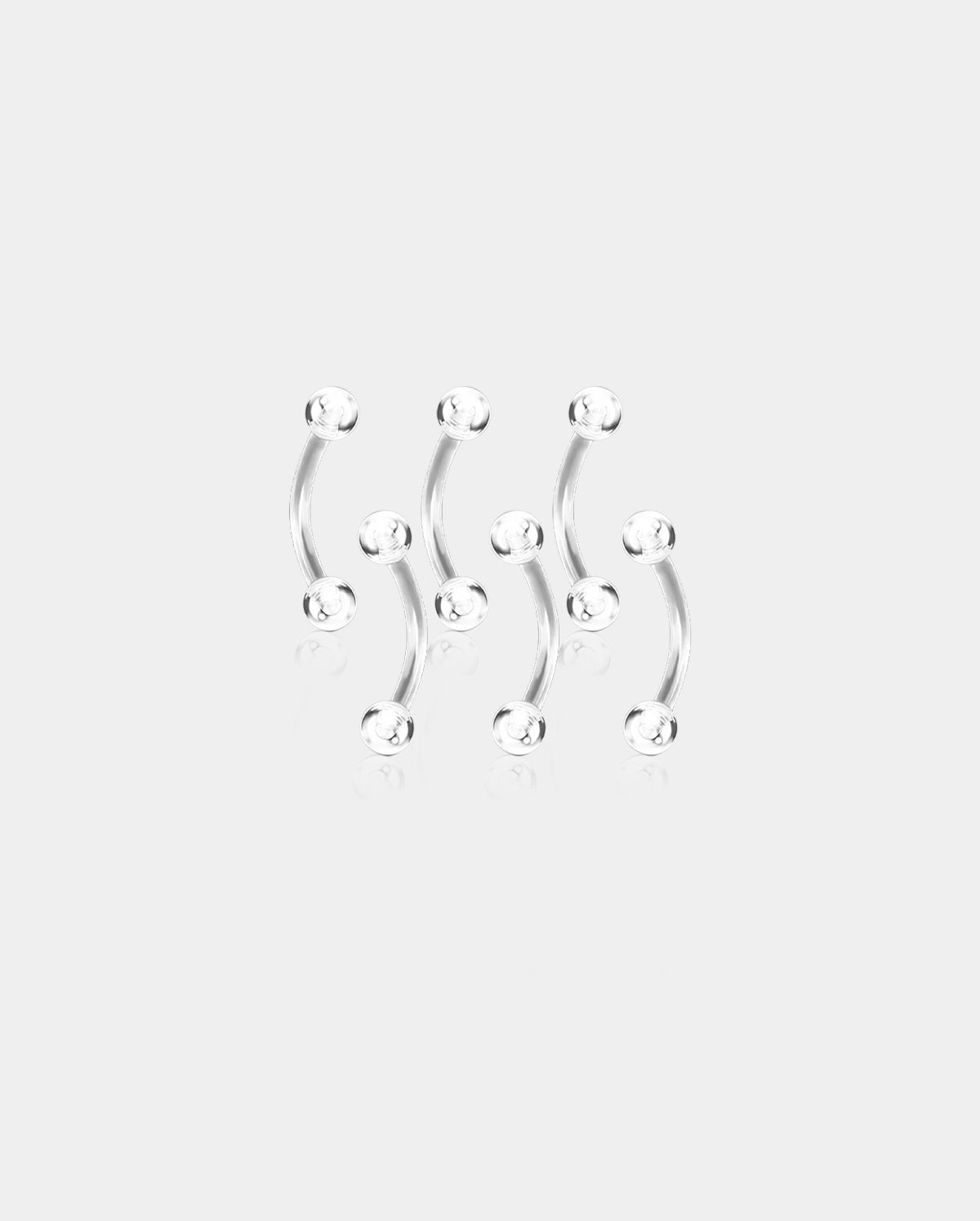 6PCS Acrylic Eyebrow & Rook Retainers Set