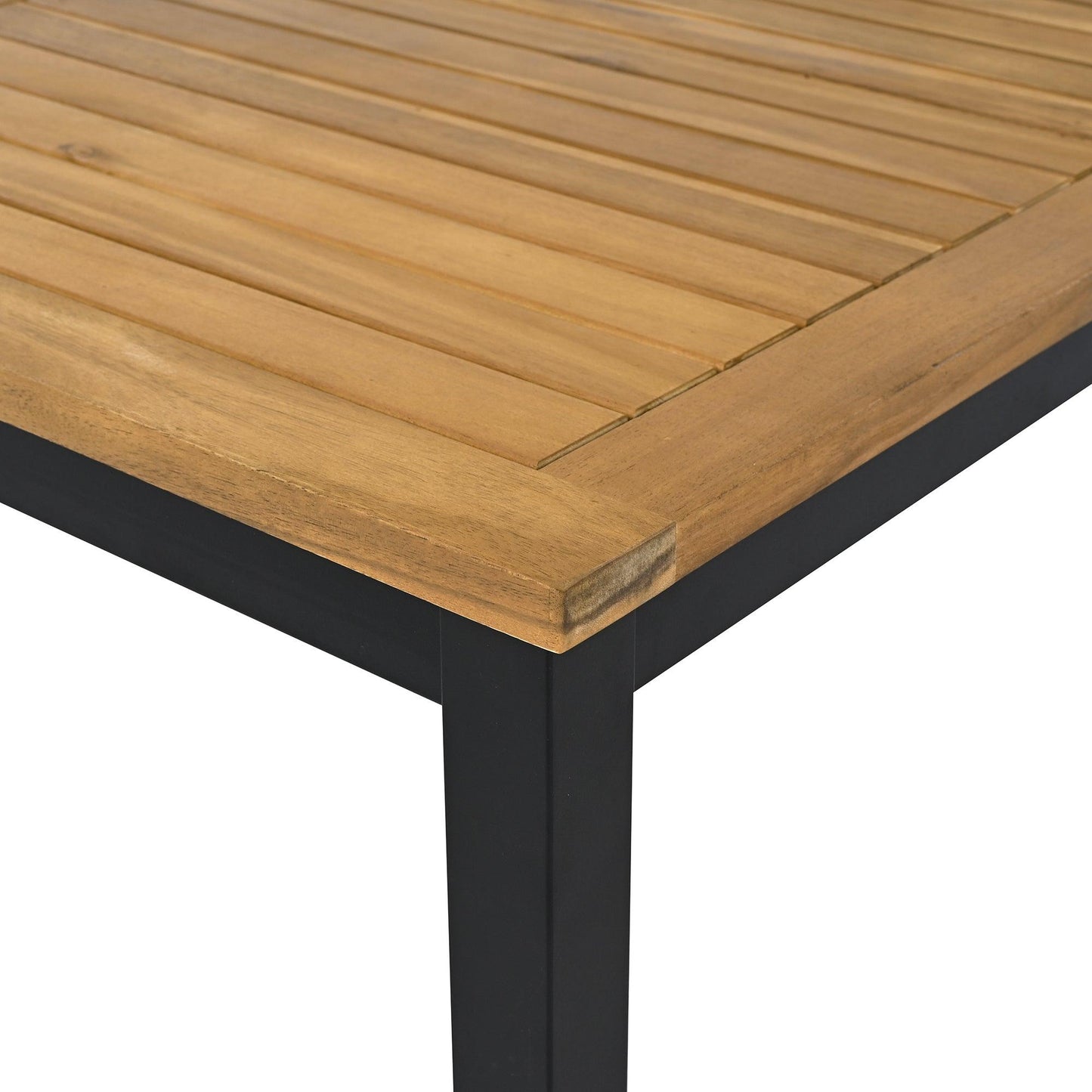 Patio Furniture Set with Loveseats, 4 Pieces Outdoor Sofa Set with Waterproof Cushions, Durable Iron-Wood Design for Garden, Backyard, Poolside