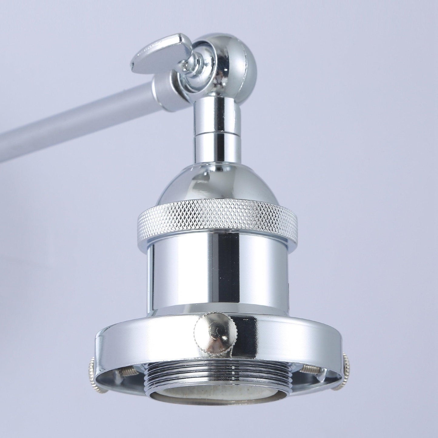 1-Light Modern Silver Wall Scone Light