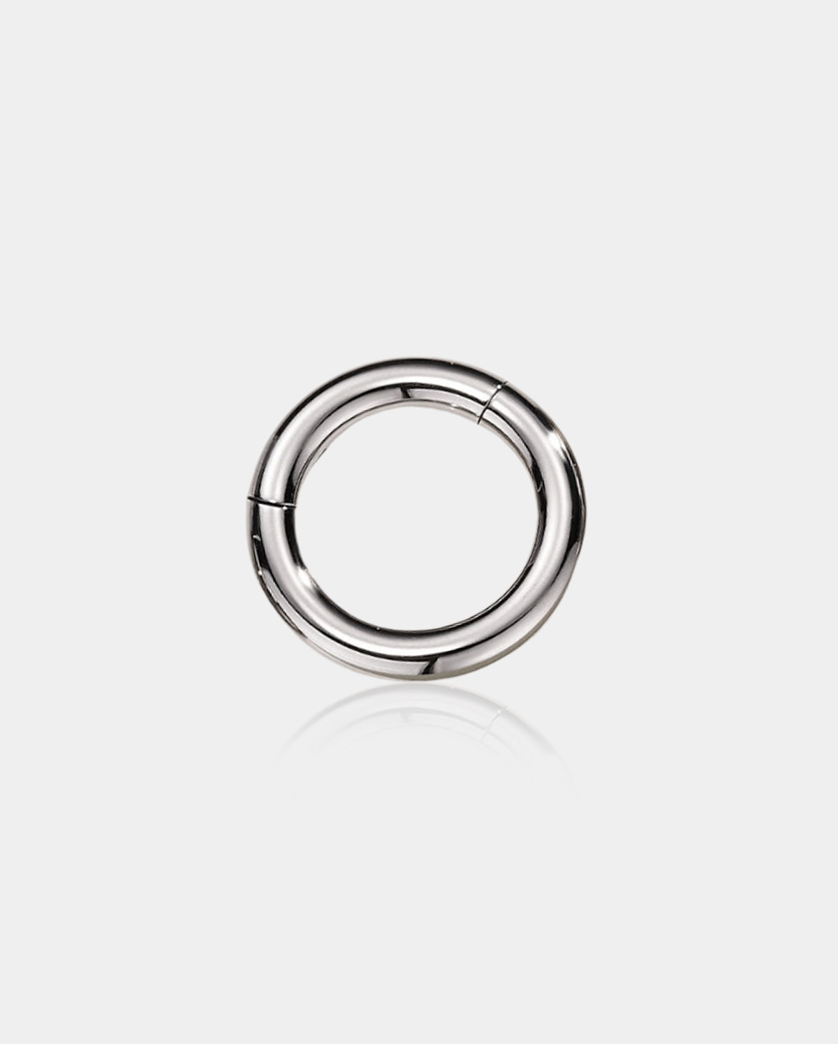 10G Septum Ring Titanium Hinged Segment Hoop