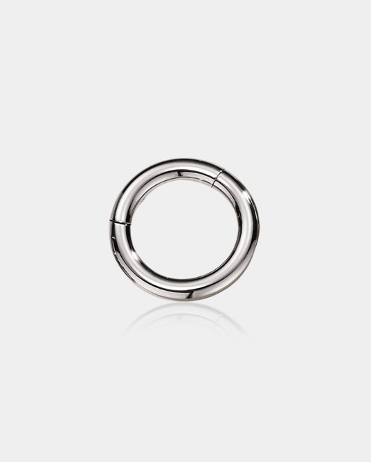 10G Septum Ring Titanium Hinged Segment Hoop