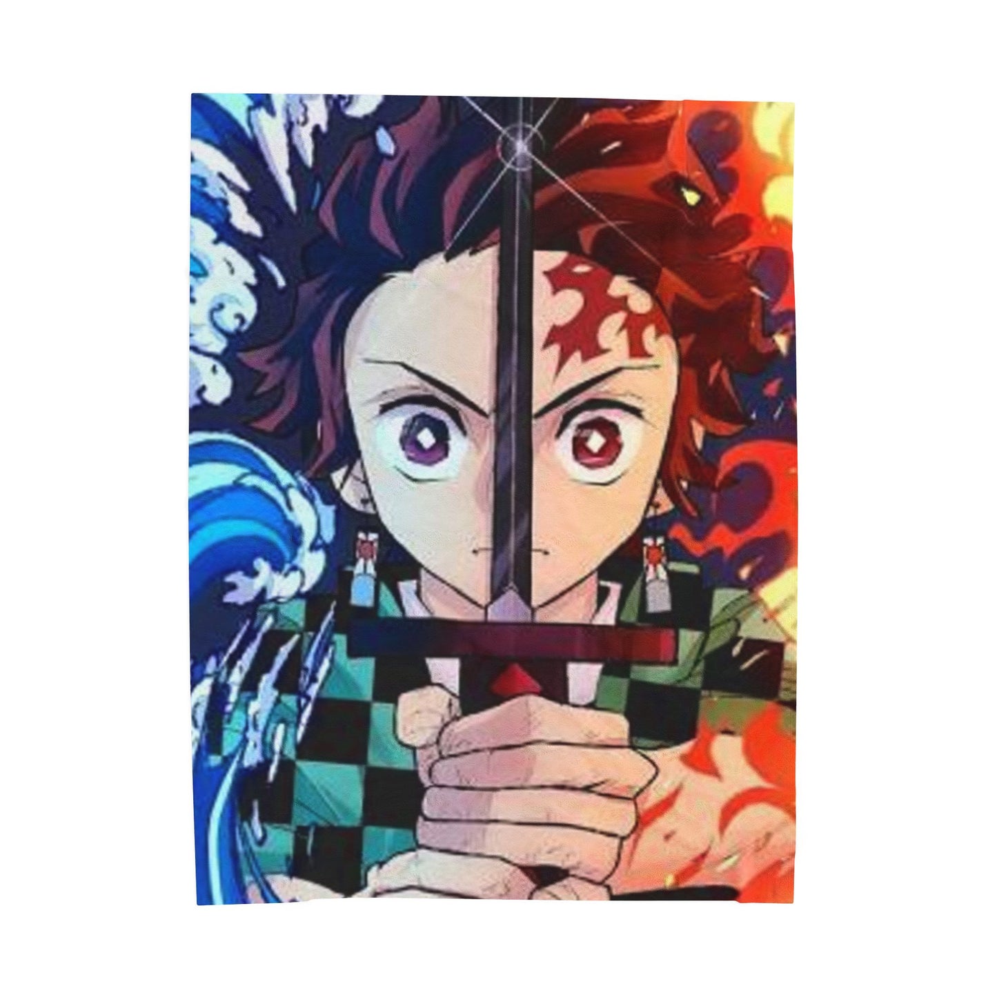 Anime-Inspired Velveteen Plush Blanket - Cozy Decorative Throw for Fans