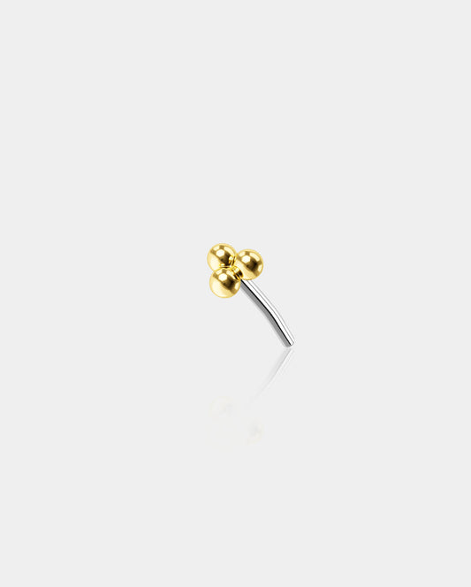 14K Gold Beads Threadless Helix Stud