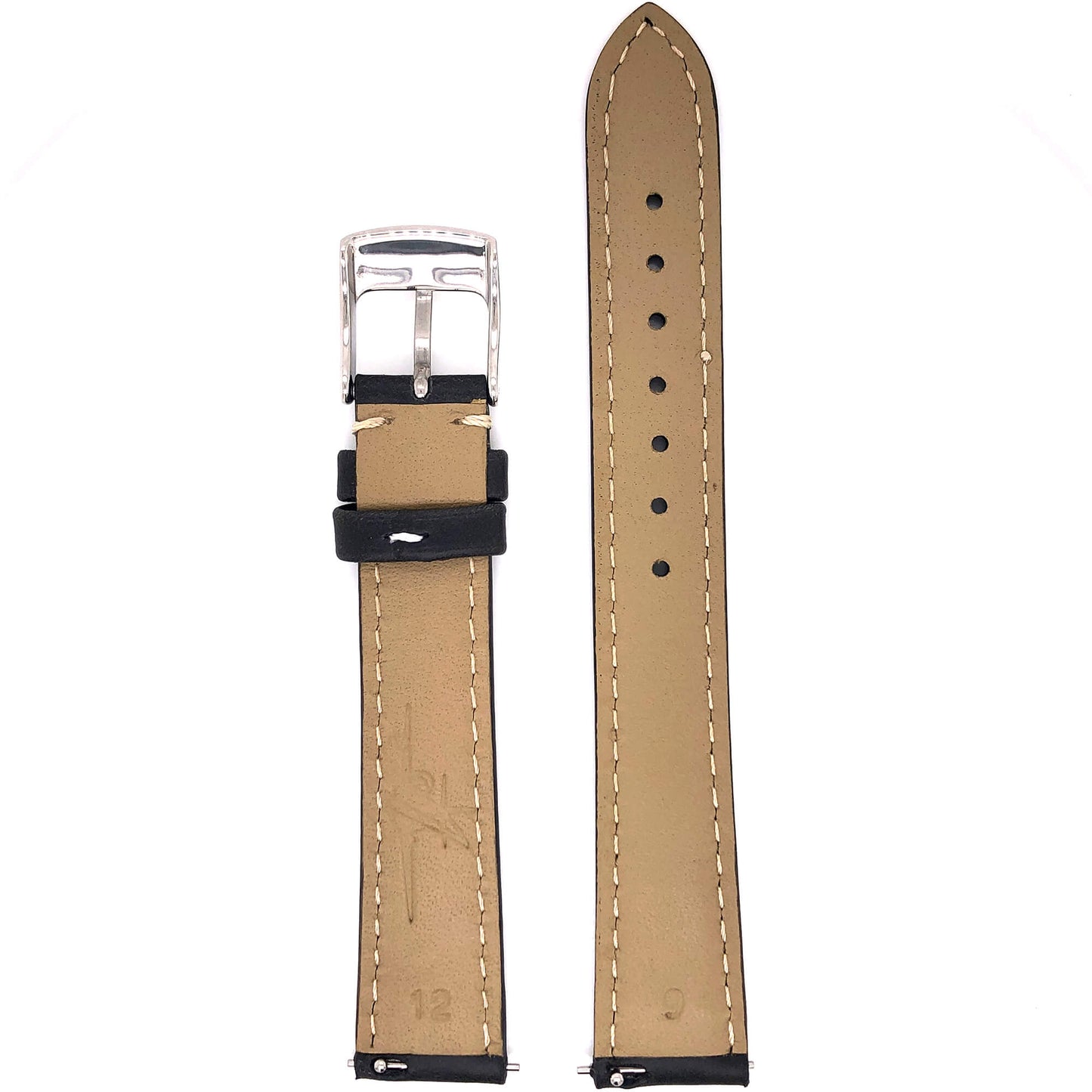 BAND - 16mm Oil Tan Leather Contrast Stitch