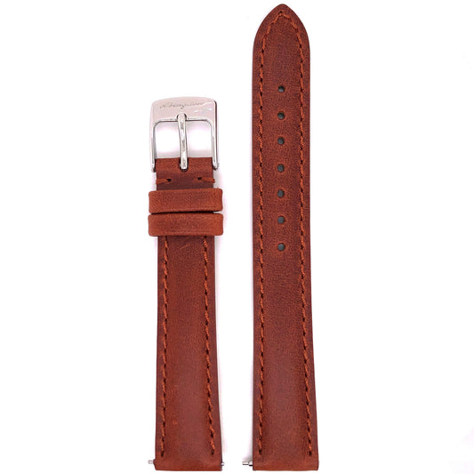 BAND - 16mm Oil Tan Leather Matching Stitch