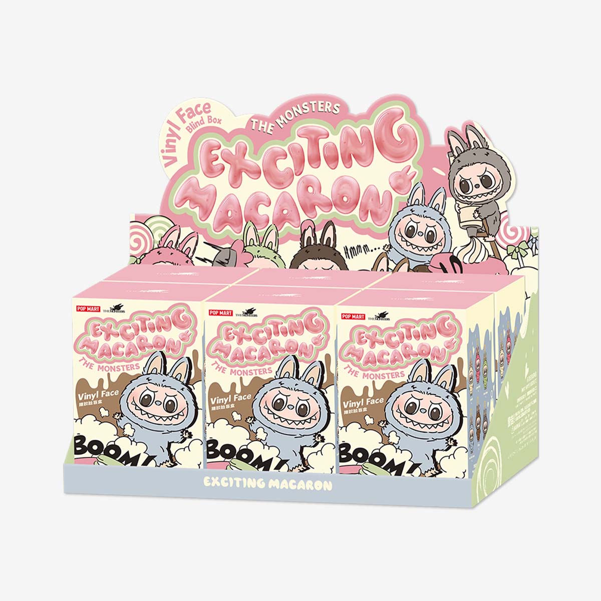 [IN STOCK] POPMART Exciting Macaron Vinyl Face Blind Box Labubu (SEALED)