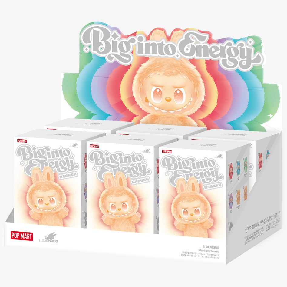 [In Stock] POPMART Big into Energy Series-Vinyl Plush Pendant Blind Box Labubu (SEALED)