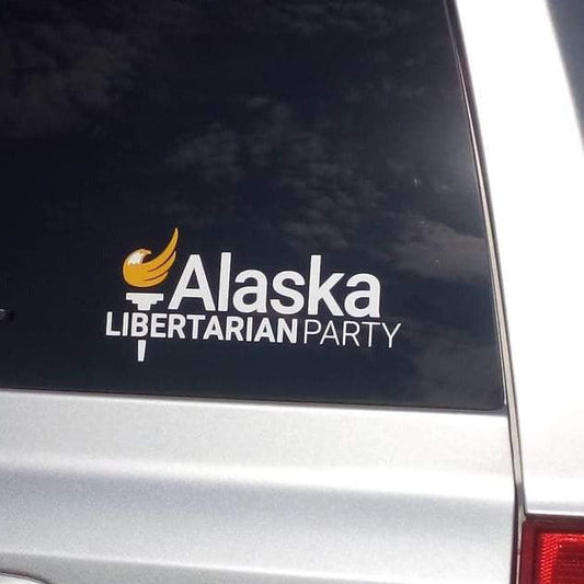 Alaska Libertarian Party Torch Vinyl Window Decal