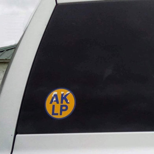 Alaska Libertarian Party Round Vinyl Window Decal