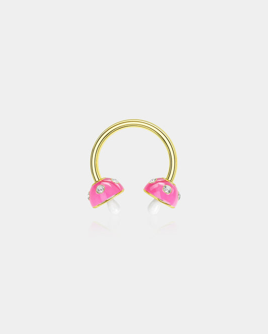 3D Mushroom Internally Threaded Septum Ring