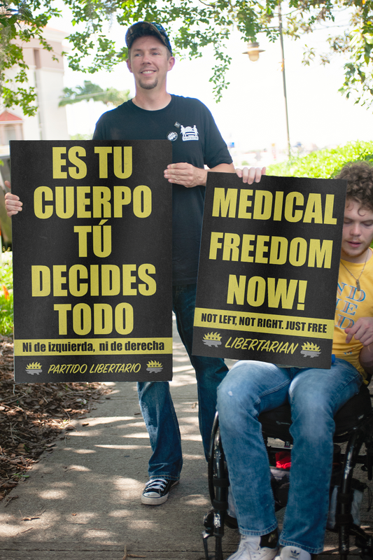 Your Body Your Choice - Espanol - Profits for Protests Adult Sign (24" x 36")