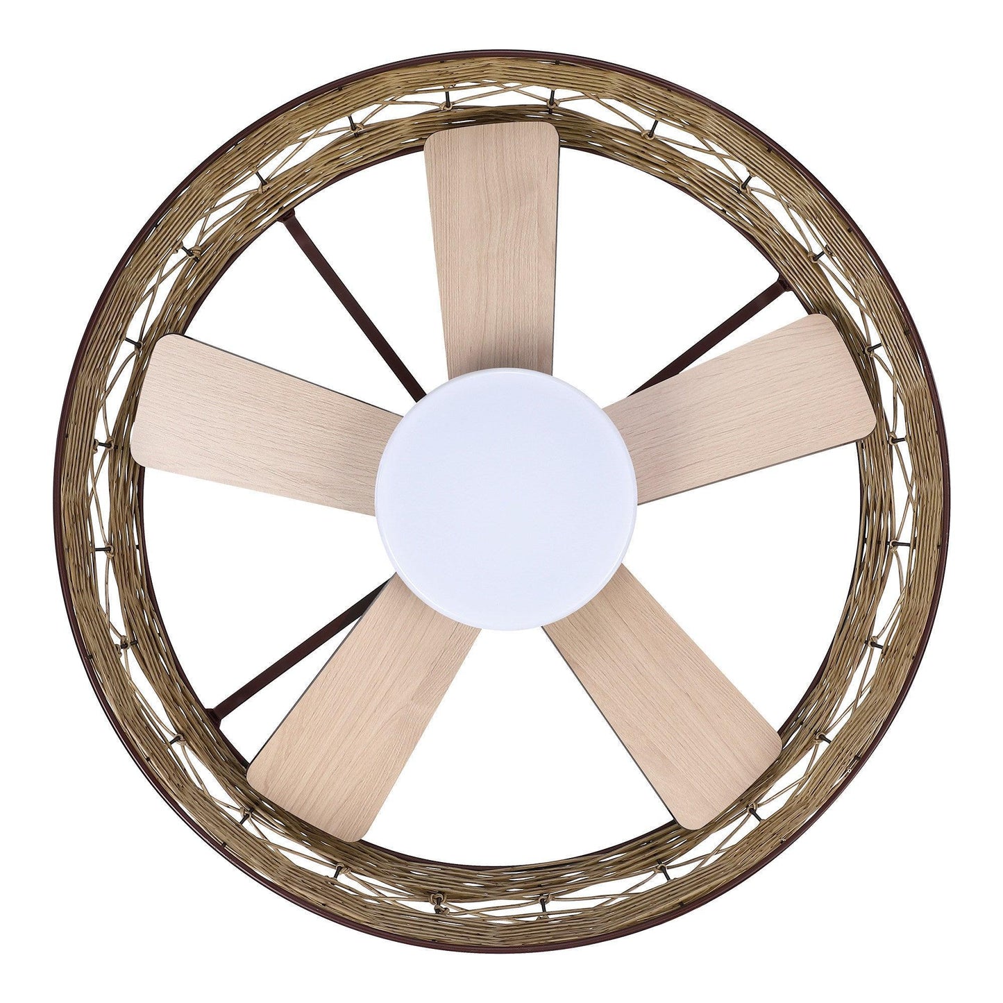 27" Farmhouse Reversible Flush Mount Ceiling Fan