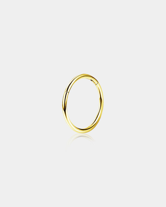20G 14K Gold Minimalist Segment Nose Hoop