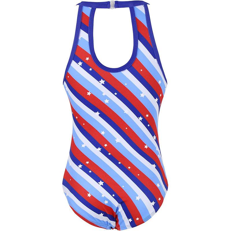 American Flag Gymnastics Biketard Set