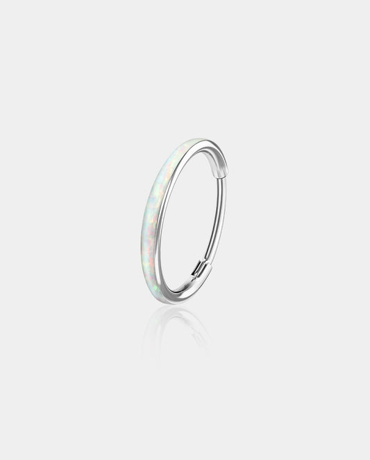 16G Opal Hinged Segment Helix Ring