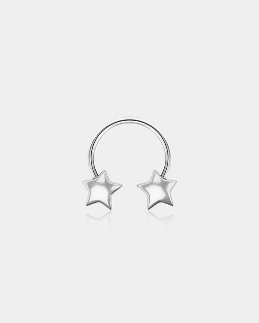 3D Star Horseshoe Septum Ring