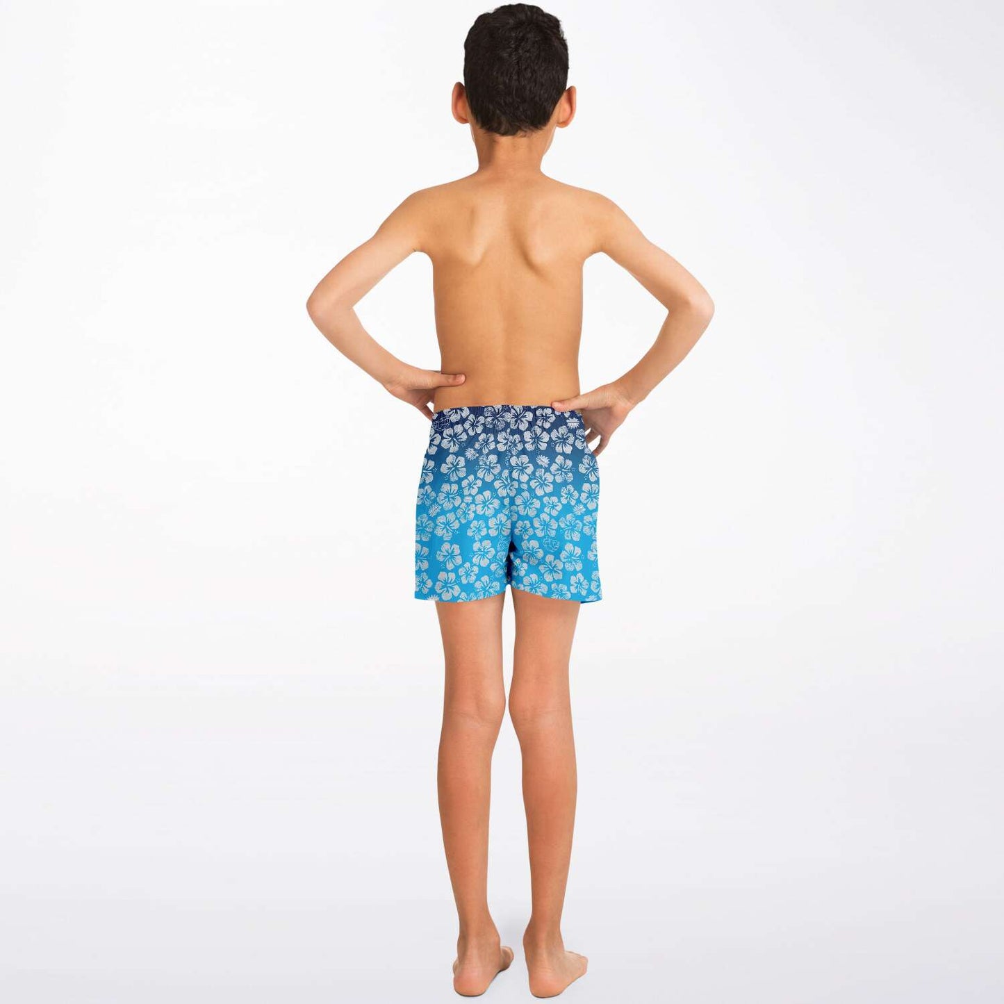 Alaska Libertarian Hawaiian Kids Swim Trunks - With Igloos and Porcupines