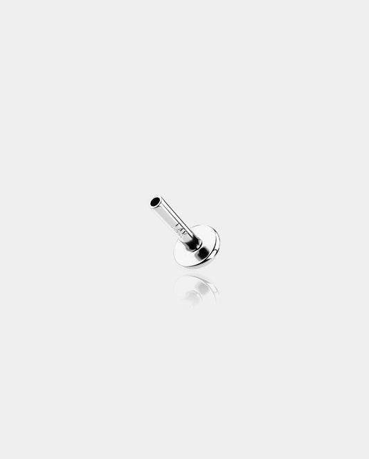 14K White Gold Flat Back Threadless Post