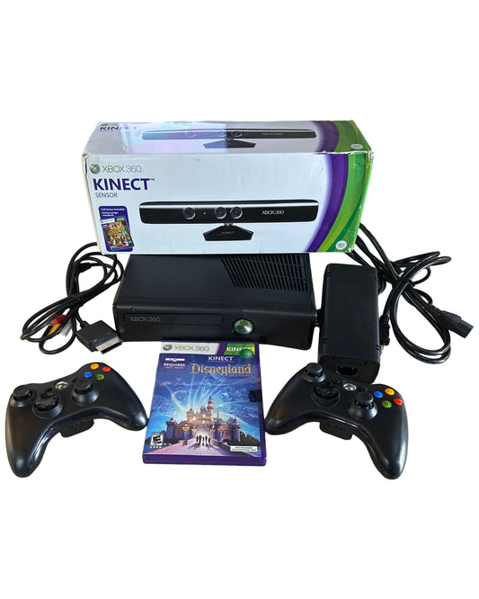 Xbox 360 Slim 4GB Console Kinect Disneyland Adventures Bundle (Refurbished)