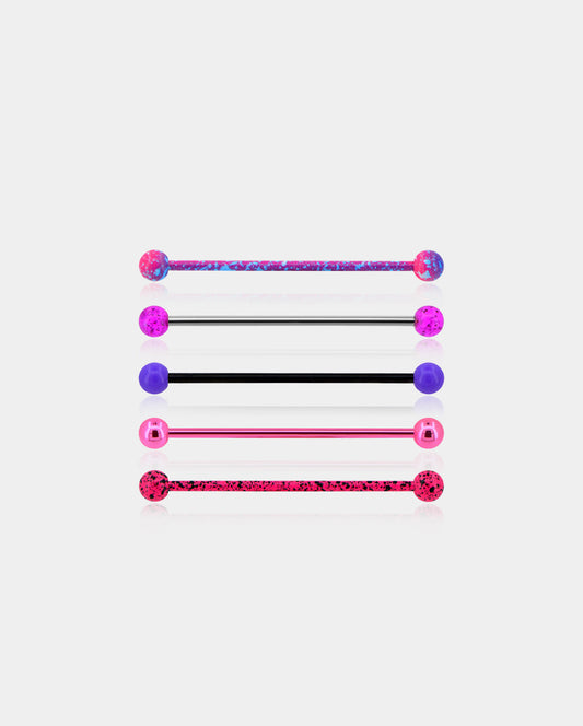5PCS Colorful Industrial Barbell Set