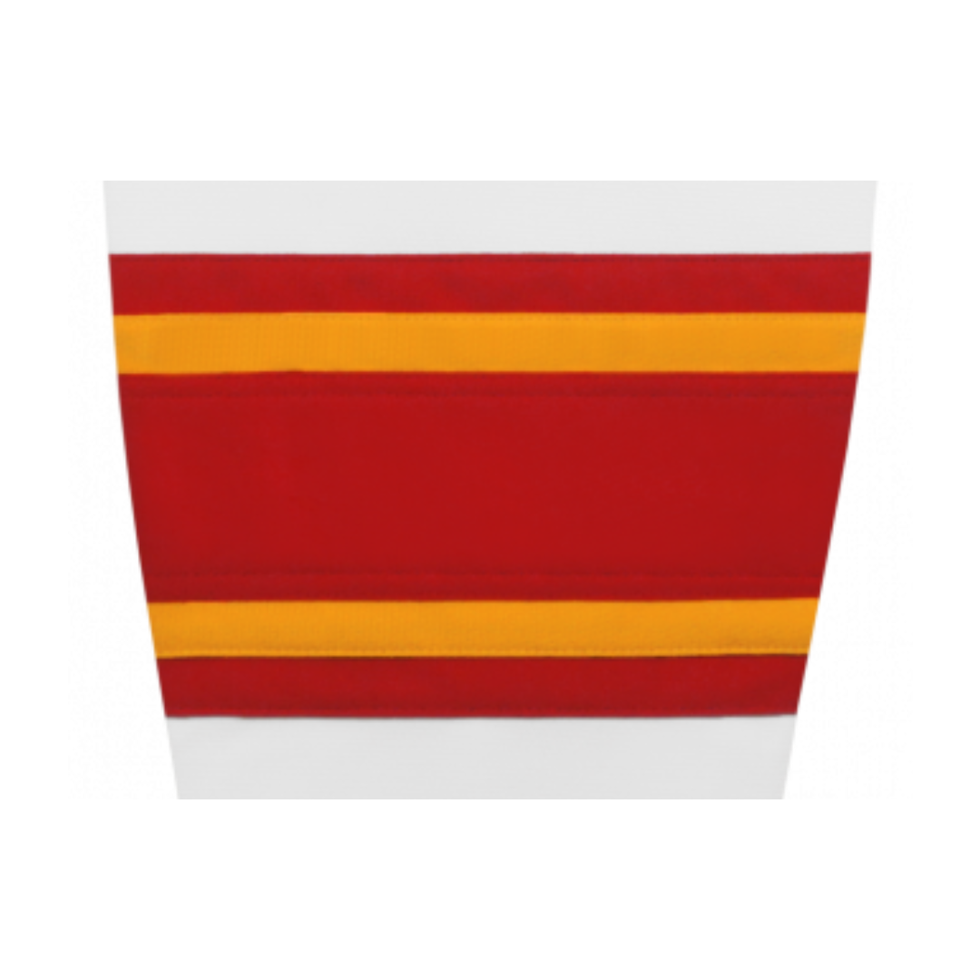Athletic Knit (AK) HS2100-472 2021 Calgary Flames White Mesh Ice Hockey Socks
