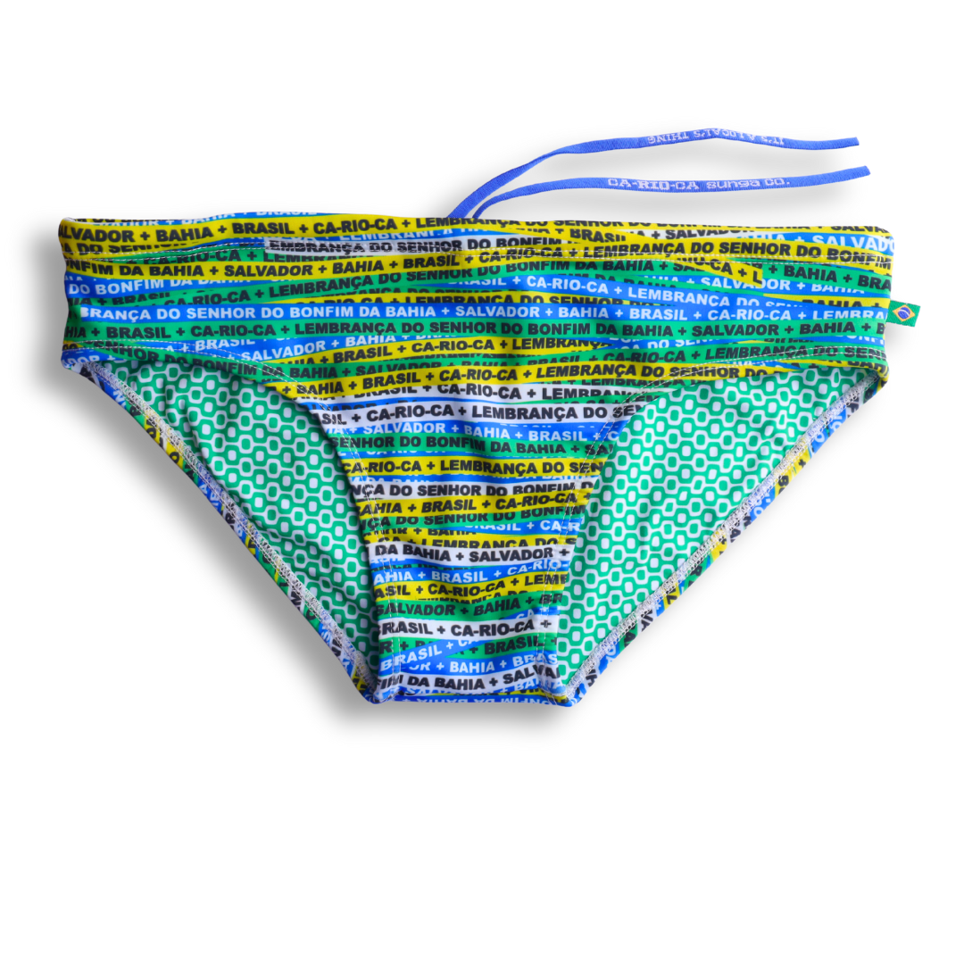 Bonfim Green Sunga in Brief & Classic cut - Men's Designer Swimwear