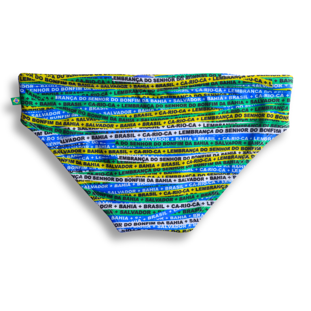 Bonfim Green Sunga in Brief & Classic cut - Men's Designer Swimwear