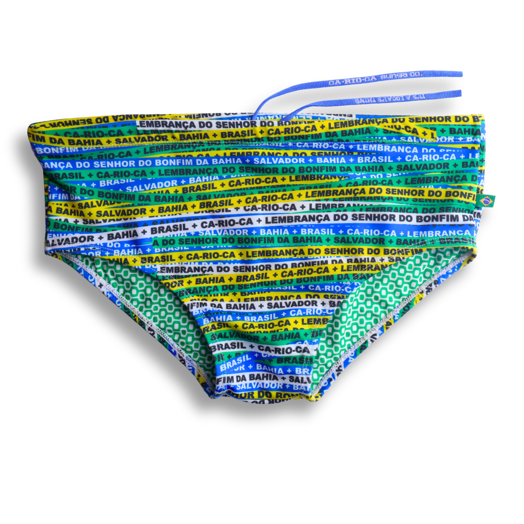 Bonfim Green Sunga in Brief & Classic cut - Men's Designer Swimwear