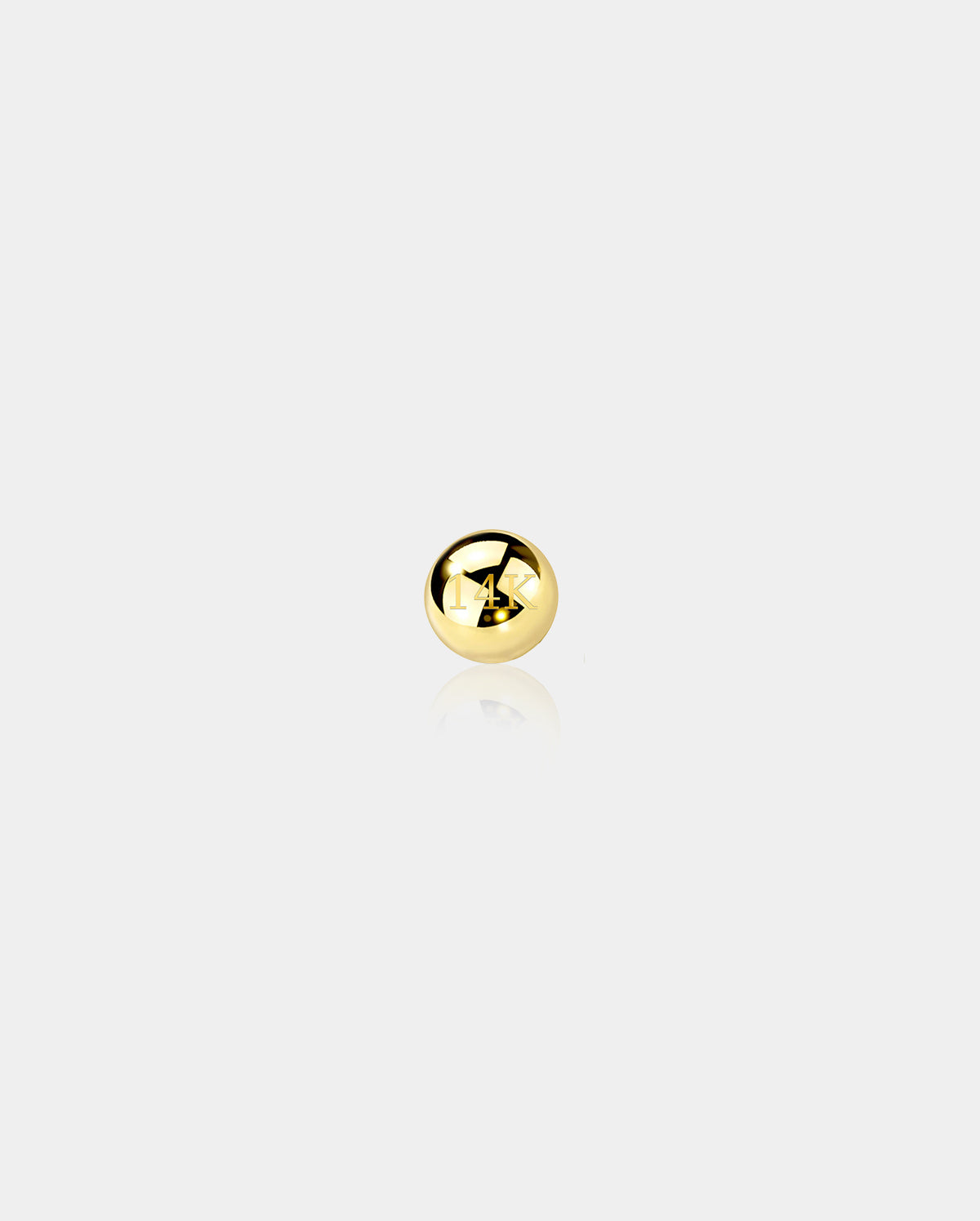 14K Gold Septum Ring Replacement Ball