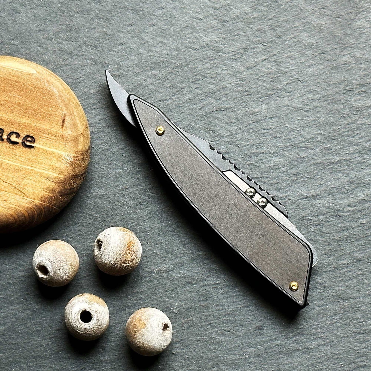 Comb: Stinger Vintage Straight Razor Style Comb, Hair Comb, Beard Comb, Grooming Comb, EDC