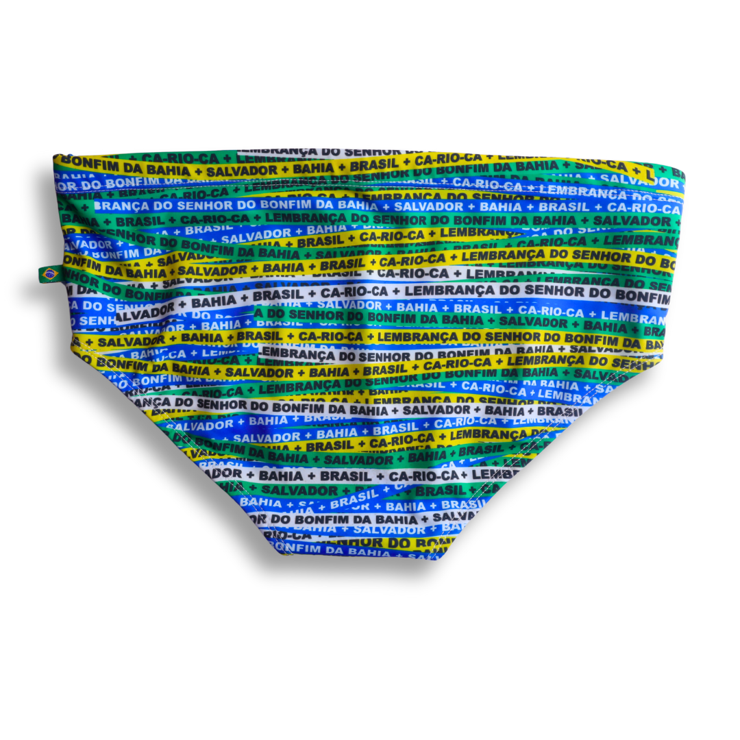 Bonfim Green Sunga in Brief & Classic cut - Men's Designer Swimwear