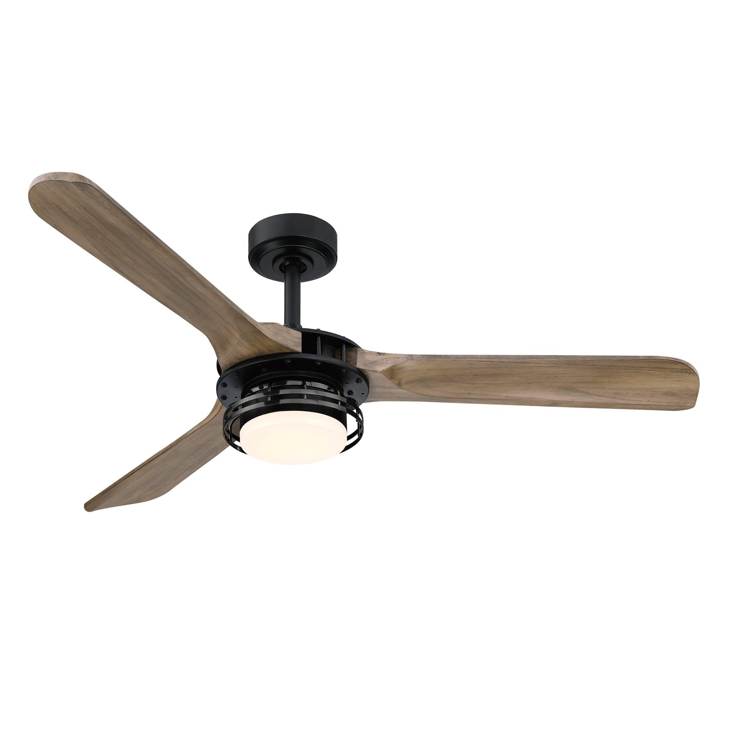 52" Aerofanture Industrial DC Motor Downrod Mount Reversible Ceiling Fan with Lighting and Remote Control