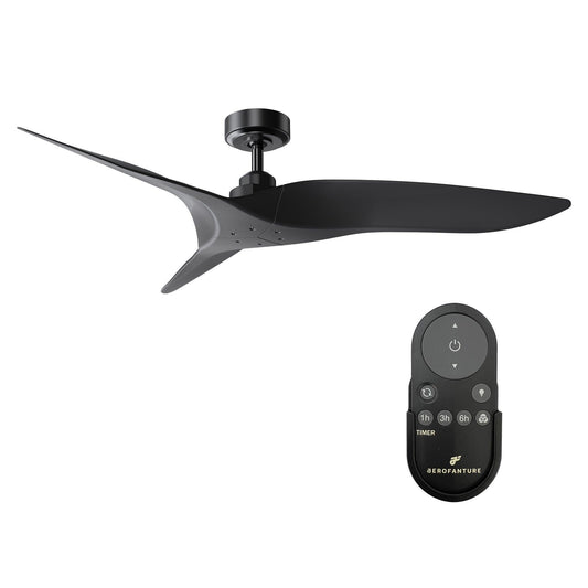 52" Punjab Industrial DC Motor Downrod Mount Reversible Ceiling Fan with Remote Control