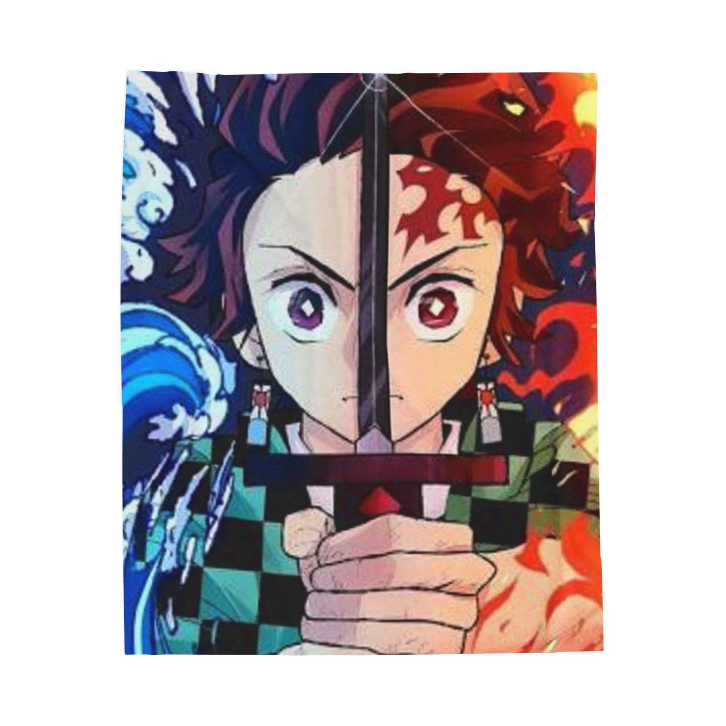 Anime-Inspired Velveteen Plush Blanket - Cozy Decorative Throw for Fans