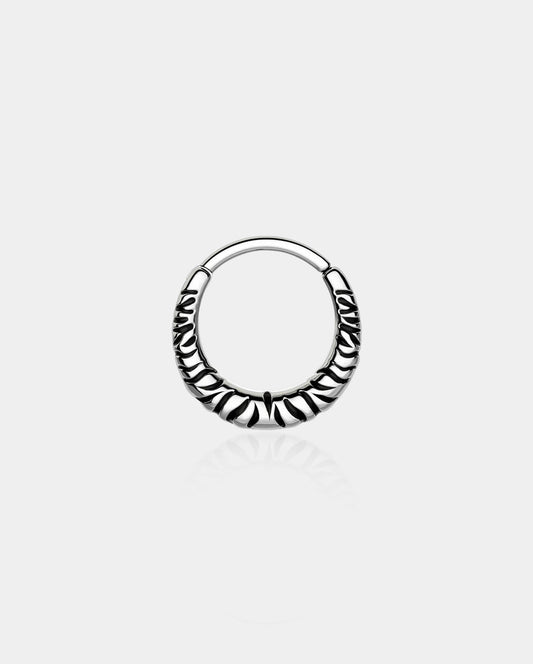 Zebra Stripes Segment Septum Ring