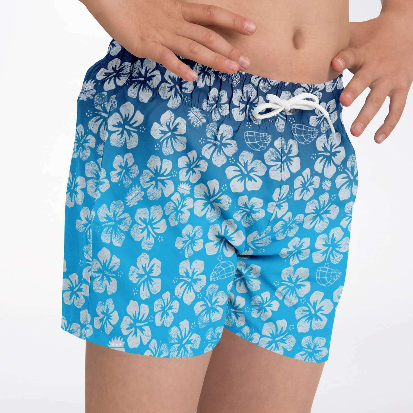 Alaska Libertarian Hawaiian Kids Swim Trunks - With Igloos and Porcupines