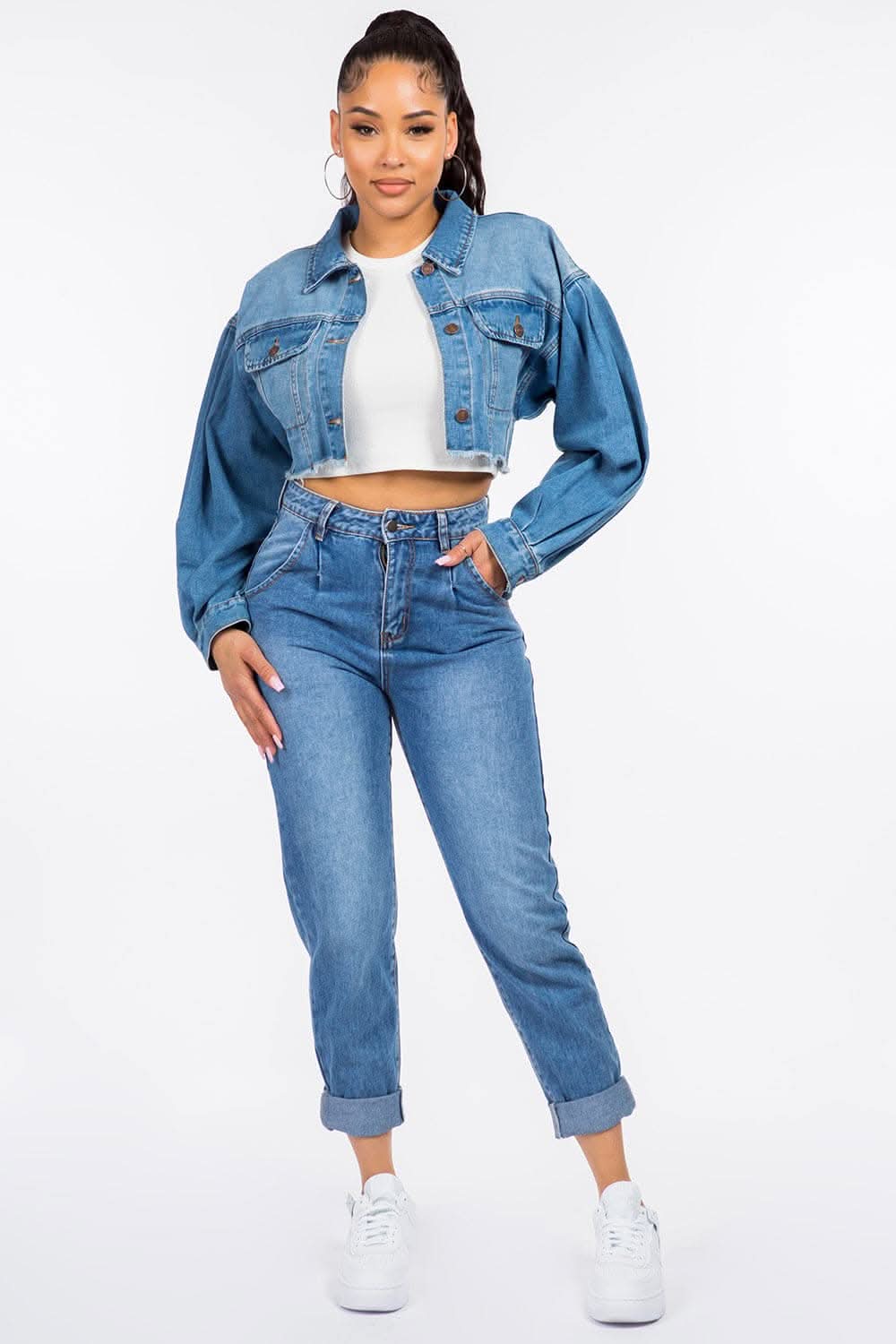 American Bazi high waist mom jeans