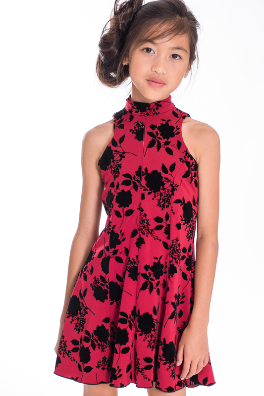 Flocked Floral I Final Sale