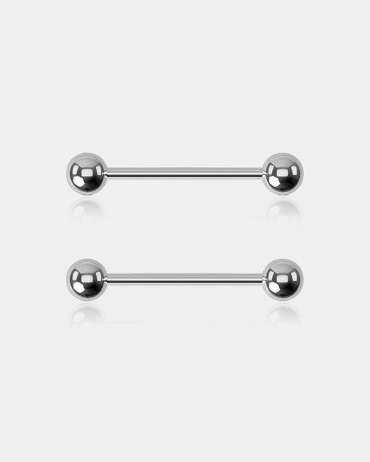 2PCS Titanium Nipple Rings