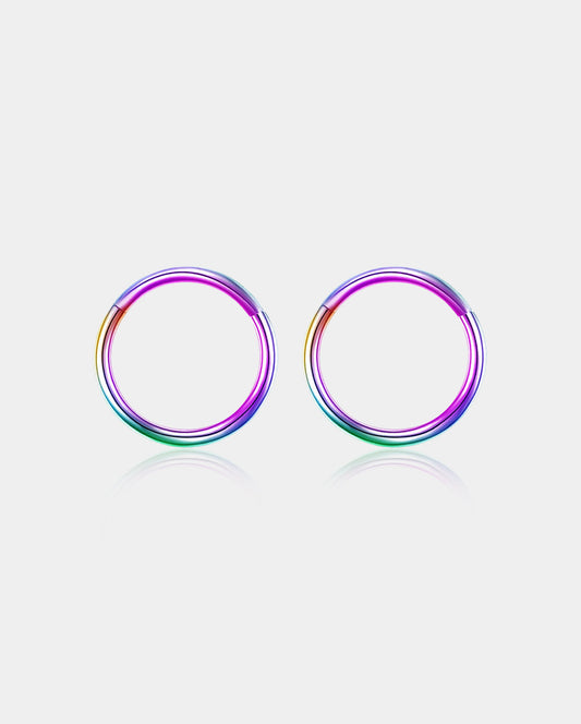 2PCS Rainbow Hinged Segment Cartilage Rings