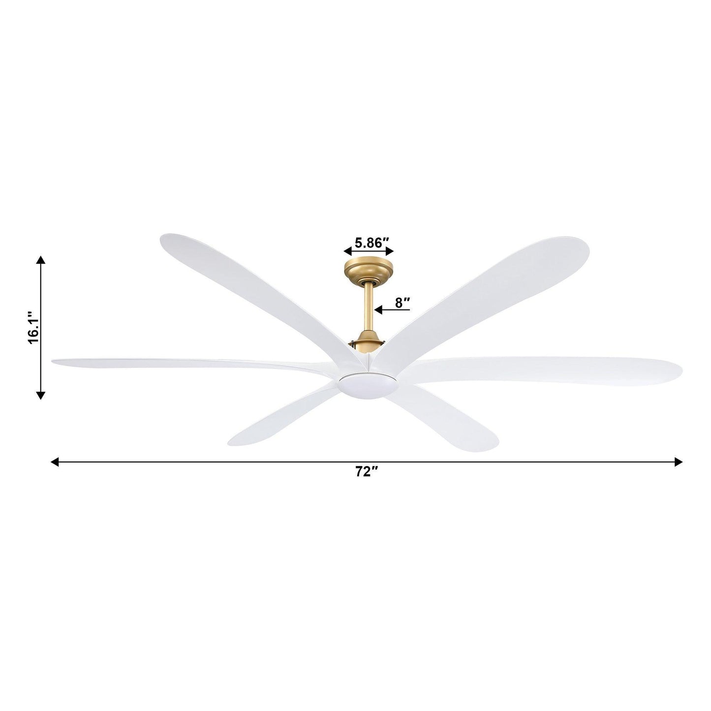 72" Jaydn Farmhouse Satin Nickel DC Motor Downrod Mount Reversible Ceiling Fan with Lighting and Remote Control