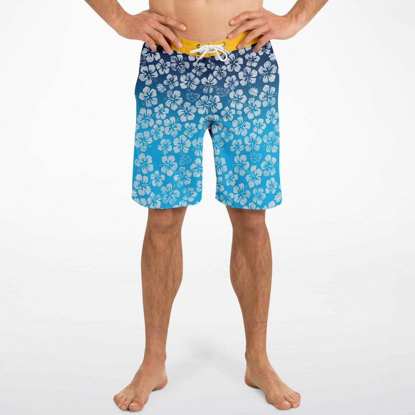 Alaska Libertarian Hawaiian Board Shorts - With Igloos and Porcupines